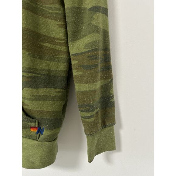 Aviator Nation Kids Rainbow Camo Full Zip Hoodie Boys Size 6 Soft Fleece Surf - Picture 2 of 9